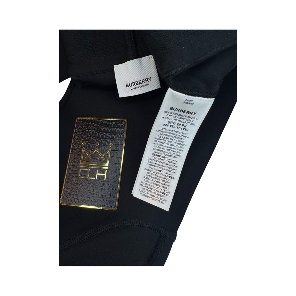 Burberry Black Logo-Trim Jumpsuit & Legging Set - Picture 14 of 15